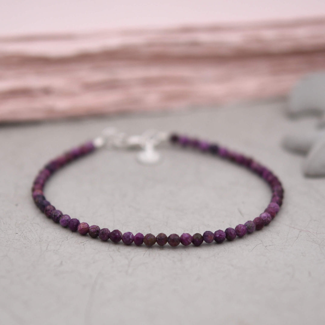 Edelsteinarmband Purpurit PURPUR