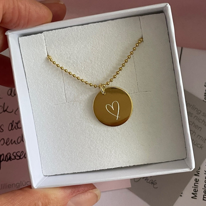 Kette mit Herzgravur