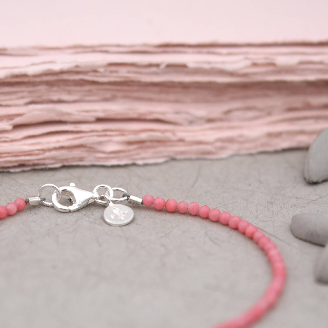 Edelsteinarmband Koralle KORALLROSA